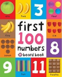 Книги для детей: First 100 Numbers Board Book [Priddy Books]