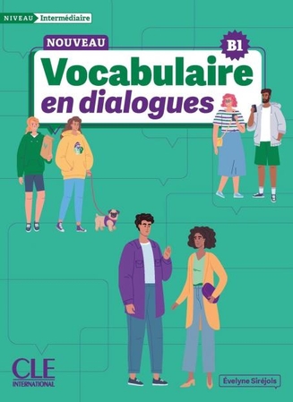 Иностранные языки: Vocabulaire en dialogues Intermediaire (B1) Livre + Audio en ligne [CLE International]