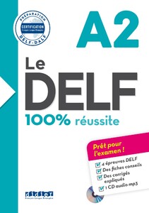 Книги для взрослых: Le DELF A2 100% r?ussite Livre + CD