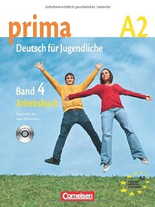 Книги для дітей: Prima-Deutsch fur Jugendliche 4 (A2) Arbeitsbuch+CD
