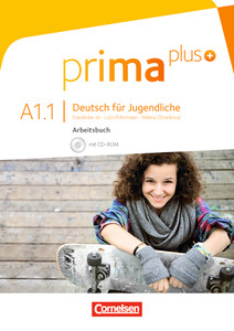Книги для дітей: Prima plus A1/1 Arbeitsbuch mit CD-ROM