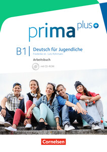 Книги для детей: Prima plus B1 Arbeitsbuch mit CD-ROM