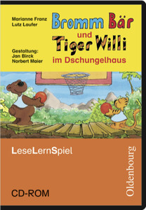 Вивчення іноземних мов: Bromm Br und Tiger Willi im Dschungelhaus. Leseschule Fibel. Lernspiel. CD-ROM