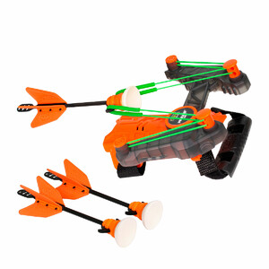 Сюжетно-ролевые игры: Игрушечный лук на запястье Air Storm - «Wrist bow» оранж