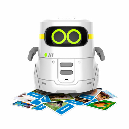 Роботи: Розумний робот із сенсорним керуванням та навчальними картками — AT-Robot 2 (білий)