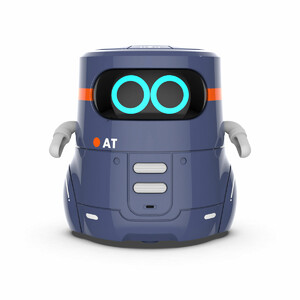 Ігри та іграшки: Розумний робот із сенсорним керуванням та навчальними картками — AT-Robot 2 (темно-фіолетовий)