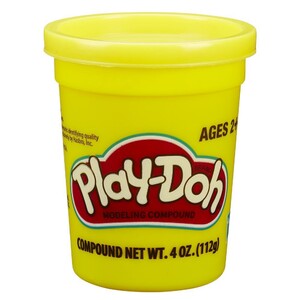 Лепка и пластилин: Набор Плей-До 1 банка с массой для лепки желтый PLAY-DOH B7412