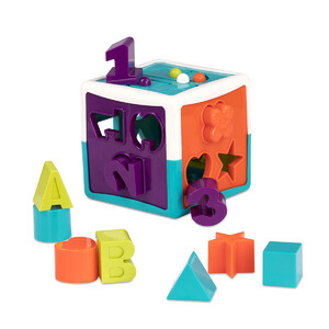 Розвивальні іграшки: Розвивальна іграшка-сортер «Розумний куб», Battat