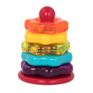 Развивающие игрушки: Развивающая игрушка «Цветная пирамидка», Battat