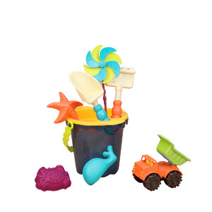 Розвивальні іграшки: Набір для гри з піском та водою «Відерце Море», Battat