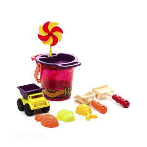 Розвивальні іграшки: Набір для гри з піском та водою «Відерце Манго», Battat