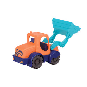 Развивающие игрушки: Игрушка для игры с песком «Мини-Экскаватор» (цвет морской-мандариновый-океан), Battat