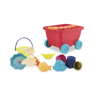 Розвивальні іграшки: Набір для гри з піском та водою «Візок Манго», Battat