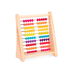 Начальная математика: Развивающая деревянная игрушка-счеты «Тутти-Фрутти», Battat