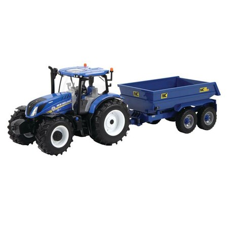 Городская и сельская техника: Модель Britains Трактор New Holland T6 з причепом-самоскидом NC Tilt 1:32