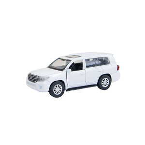 Автомобили: Автомодель инерционная Toyota Land Cruiser белый (1:32), Технопарк