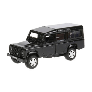 Ігри та іграшки: Автомодель інерційна Land Rover Defender чорний (1:32), Технопарк