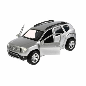 Игры и игрушки: Автомодель инерционная Renault Duster серебристый, Технопарк