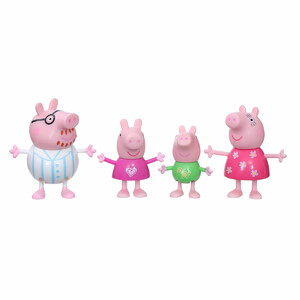 Фігурки: Набір фігурок «Дружна сім'я Пеппи: піжамна вечірка», Peppa Pig