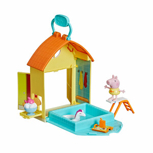 Будиночки і меблі: Ігровий набір «Пеппа в басейні (басейн, фігурка, аксесуари)», Peppa Pig