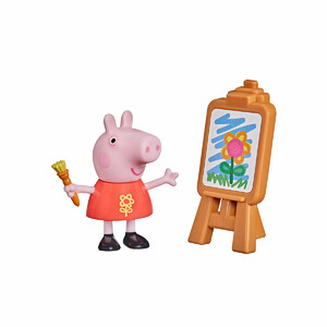 Игры и игрушки: Фигурка «Пеппа с мольбертом», Peppa Pig