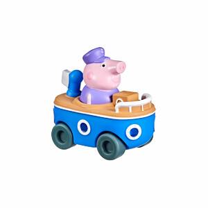 Фігурки: Міні-машинка «Дідусь Пеппи на кораблику», Peppa Pig