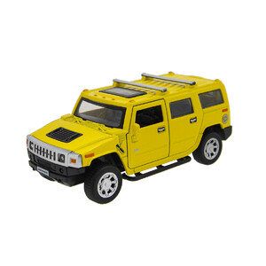 Автомодель инерционная Hummer H2 желтый (1:32), Технопарк