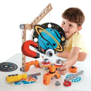 Конструкторы: Конструктор Hape Junior Inventor Магнітна лабораторія 34 деталі (E3033)