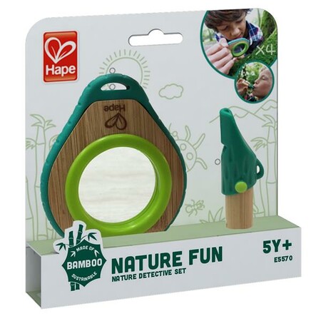 Оптические приборы: Набір натураліста Hape Nature Fun Збільшувальне скло і свисток (E5570)