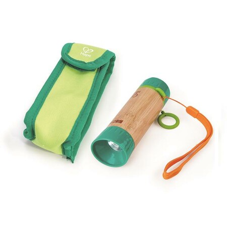 Дитячі ліхтарики: Механічний ліхтарик Hape Nature Fun з чохлом (E5579)