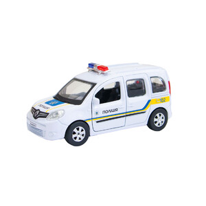 Игры и игрушки: Автомодель инерционная Renault Kangoo Полиция Украины (1:32), Технопарк