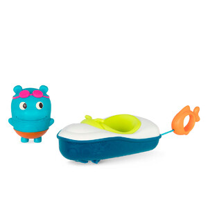 Розвивальні іграшки: Іграшка для ванни «Бегемотик Плюх», Battat