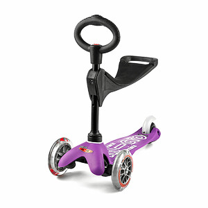 Детский транспорт: Самокат Mini 3in1 Deluxe – Фиолетовый, Micro