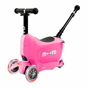 Детский транспорт: Самокат Micro серии Mini2go Deluxe Plus - Розовый