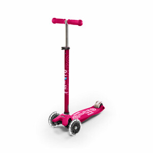 Детский транспорт: Самокат Micro серии Maxi Deluxe LED, розовый