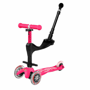 Детский транспорт: Самокат Mini 3in1 Deluxe Plus – Розовый, Micro