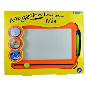 Мольберти, дошки, парти: Магнітна дошка для малювання Megasketcher помаранчево-блакитна (E72741)