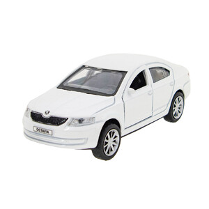 Ігри та іграшки: Автомодель інерційна Skoda Octavia білий (1:32), Технопарк
