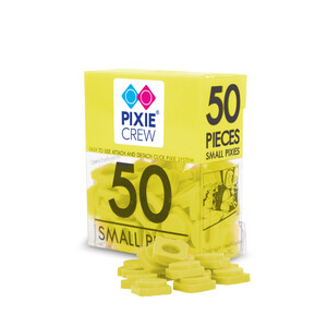 Изготовление украшений: Пиксели желтые, 50 шт, Pixie Crew