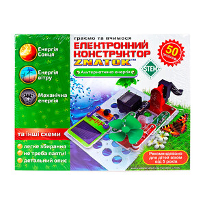 Ігри та іграшки: Електронний конструктор Знаток «Альтернативна енергія»