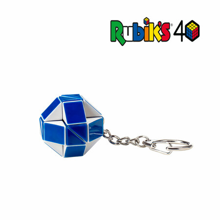Головоломки и логические игры: Мини-головоломка Rubik's – Змейка бело-голубая