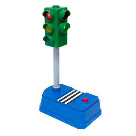 Сооружения и автотрэки: Игровая модель «Умный светофор» (свет, звук), Технопарк