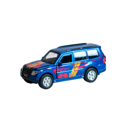 Автомобили: Автомодель инерционная Mitsubishi Pajero Sport синий (1:32), Технопарк