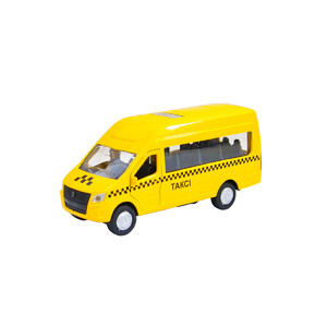 Городская и сельская техника: Автомодель инерционная Газель такси желтый (1:32), Технопарк