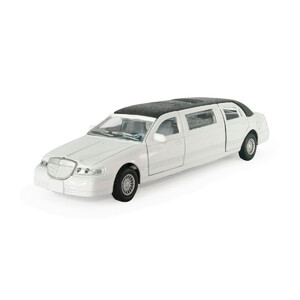 Игры и игрушки: Автомодель инерционная Лимузин белый, Технопарк