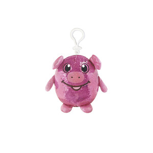 Тварини: М'яка іграшка з паєтками Shimmeez — Кумедна Свинка