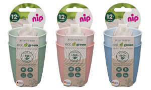 Чашки: Набір дитячих стаканчиків, серія Green, 250 мл, 2 шт., Nip