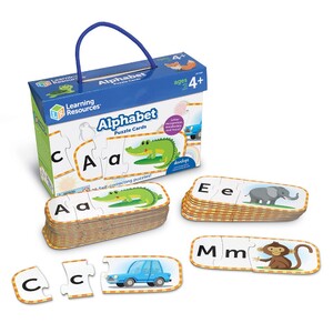 Ігри та іграшки: Розвивальний пазл «Малі та великі літери алфавіту» Learning Resources