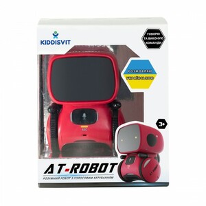 Інтерактивний робот із голосовим керуванням – AT-Rоbot (червоний, укр. мова)
