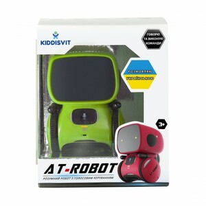 Роботы: Интерактивный робот с голосовым управлением – AT-Rоbot (зеленый, укр. язык)